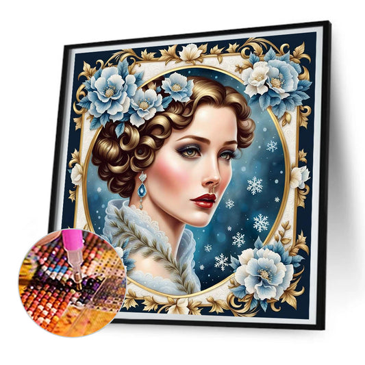 Noble Lady - Full Round Drill Diamond Painting 30*30CM