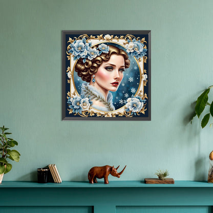 Noble Lady - Full Round Drill Diamond Painting 30*30CM