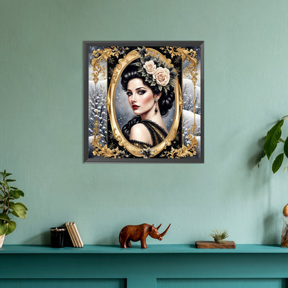 Noble Lady - Full Round Drill Diamond Painting 30*30CM