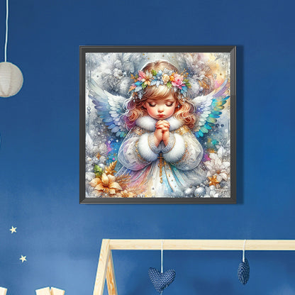 Praying Angel - Full AB Round Drill Diamond Painting 30*30CM