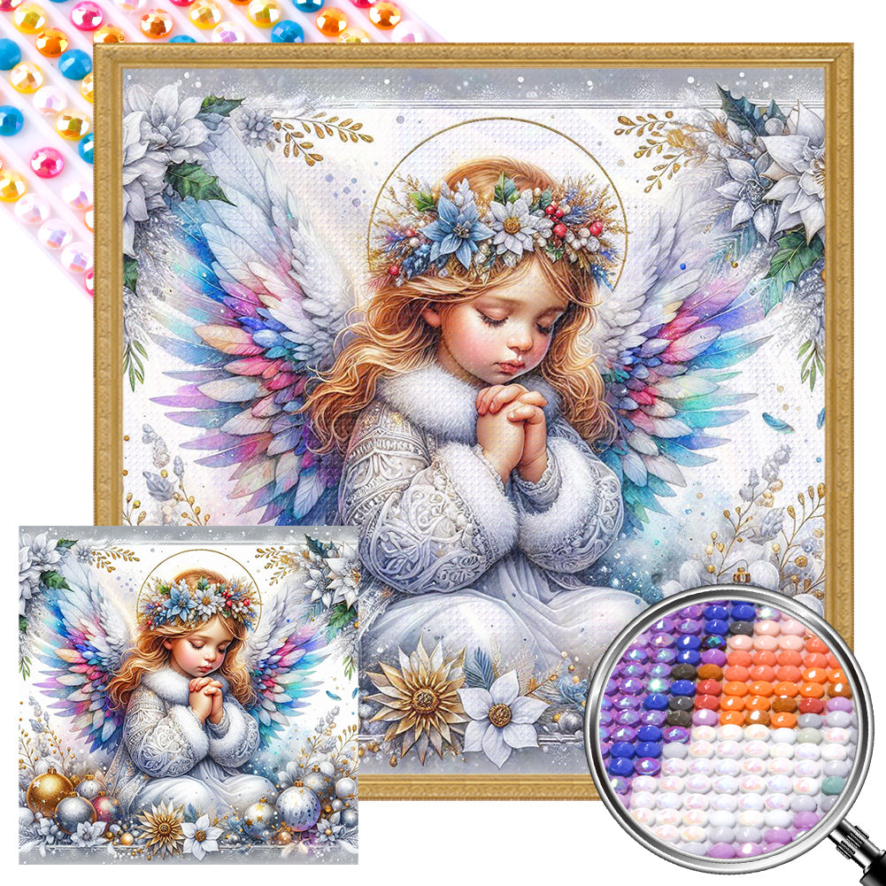 Praying Angel - Full AB Round Drill Diamond Painting 30*30CM