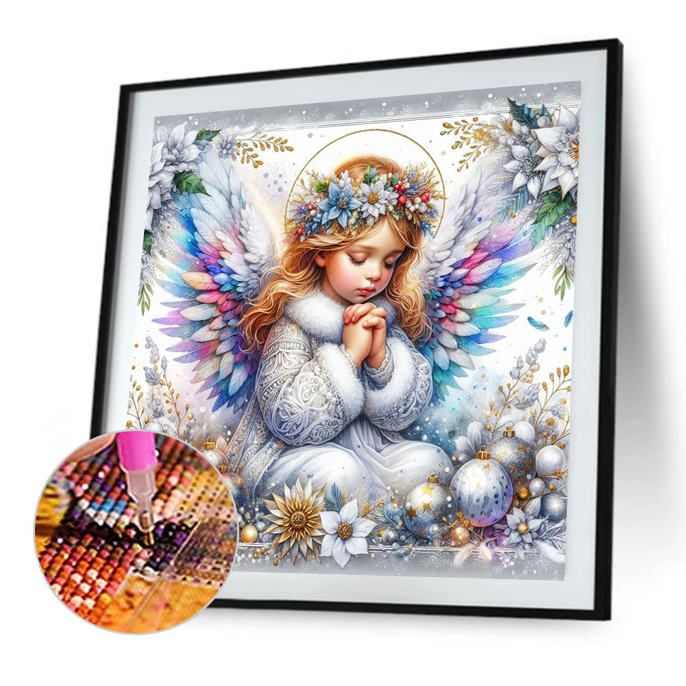 Praying Angel - Full AB Round Drill Diamond Painting 30*30CM