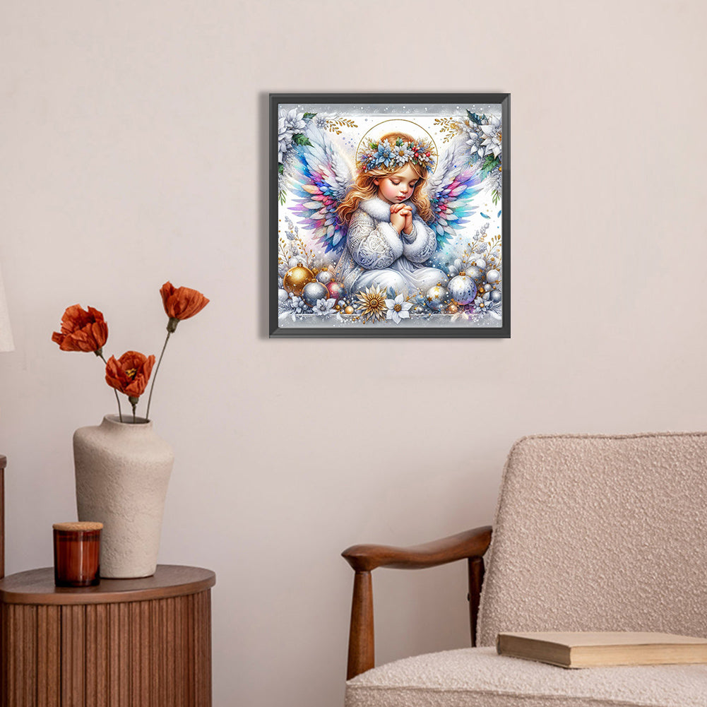 Praying Angel - Full AB Round Drill Diamond Painting 30*30CM