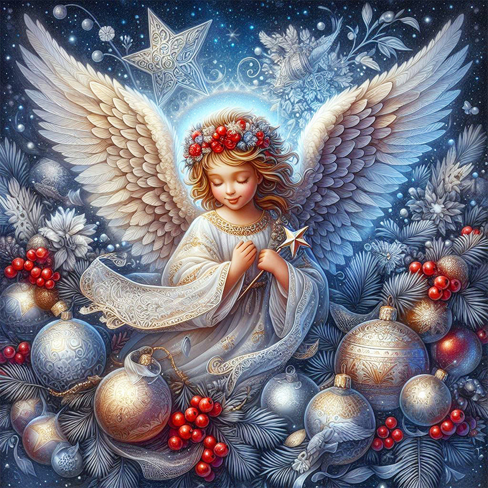 Angel Girl - Full AB Round Drill Diamond Painting 30*30CM