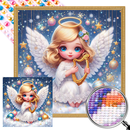 Wings Girl - Full AB Round Drill Diamond Painting 30*30CM