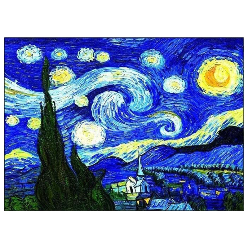 Van Gogh Starry Night - 11CT Stamped Cross Stitch 61*52CM