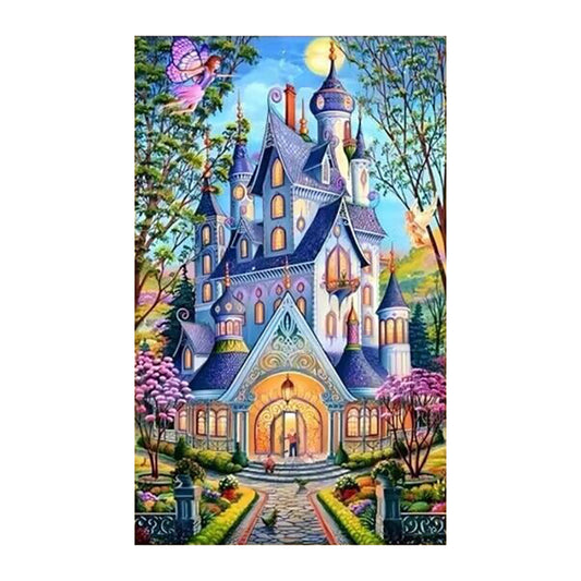 Castle Of Spring - 11CT Stamped Cross Stitch 62*95CM