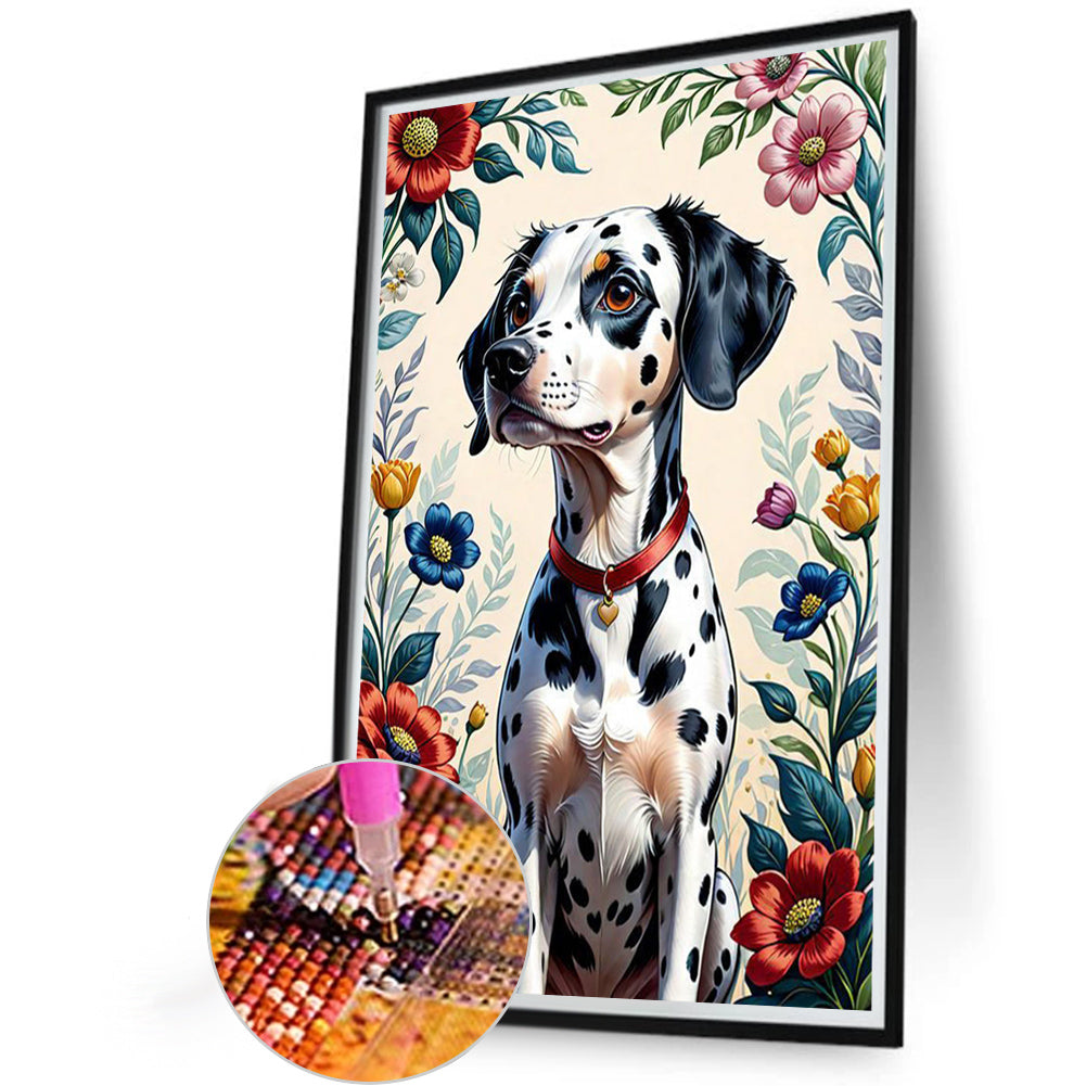 Dalmatian - Full AB Round Drill Diamond Painting 40*60CM