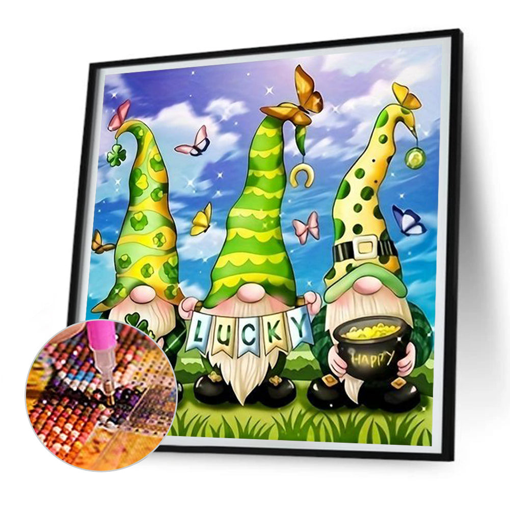 Garden Gnome - Full Round Drill Diamond Painting 30*30CM