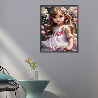 Sweet Girl - Full Round Drill Diamond Painting 40*50CM