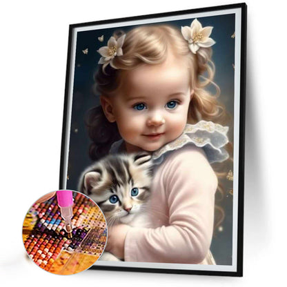 Sweet Girl - Full Round Drill Diamond Painting 40*50CM