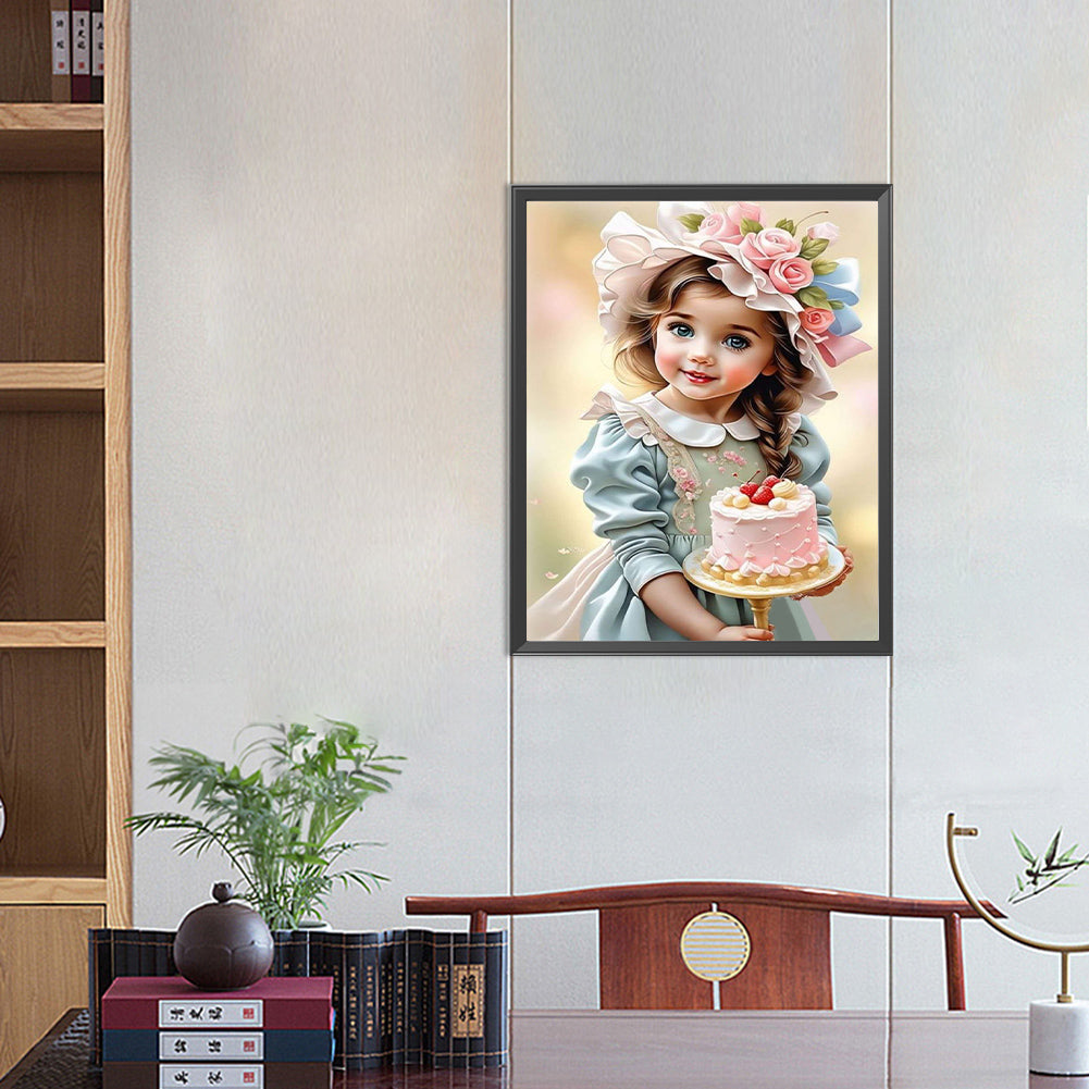 Sweet Girl - Full Round Drill Diamond Painting 40*50CM