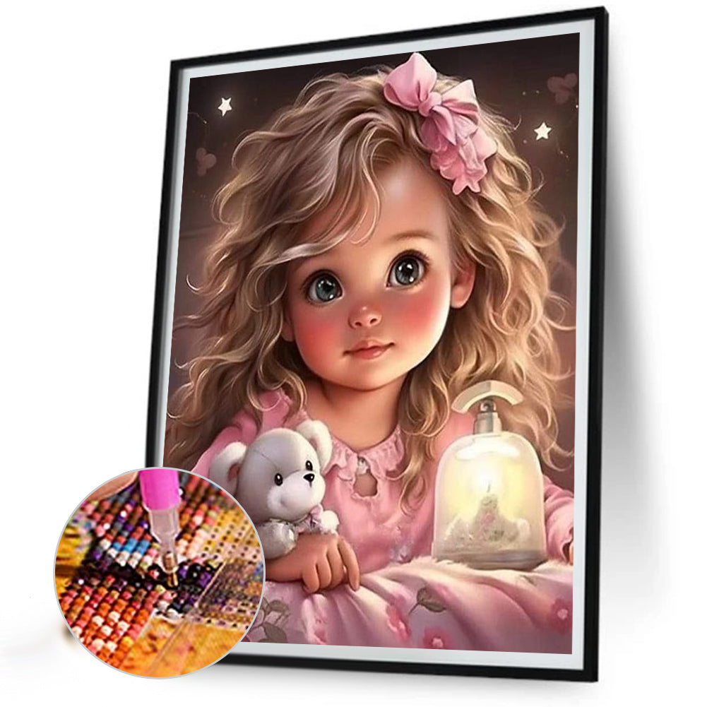 Sweet Girl - Full Round Drill Diamond Painting 40*50CM