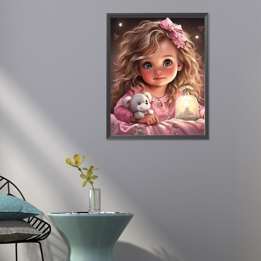 Sweet Girl - Full Round Drill Diamond Painting 40*50CM