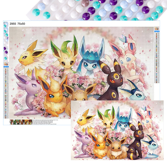 Pokemon - Full Round Drill Diamond Painting 75*50CM