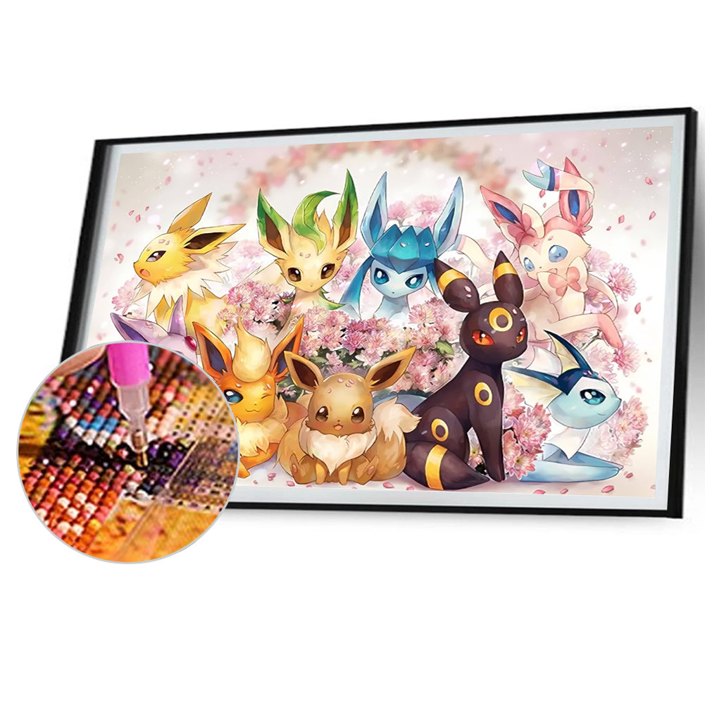 Pokemon - Full Round Drill Diamond Painting 75*50CM