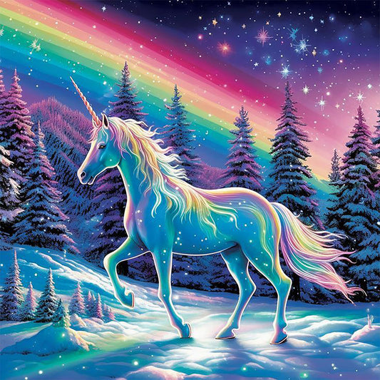 Unicorn - Full Round Drill Diamond Painting 40*40CM