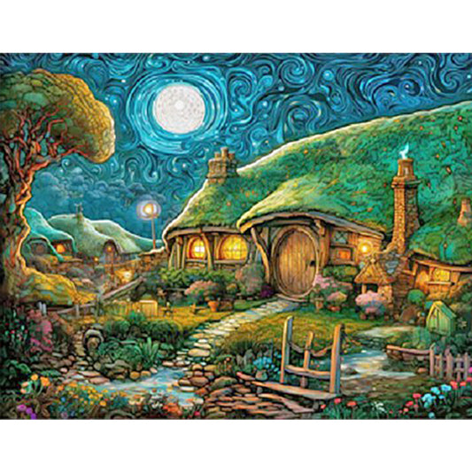 Goblin Hut - Full Round Drill Diamond Painting 45*35CM