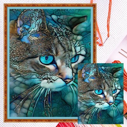 Cat - 11CT Counted Cross Stitch 36*50CM