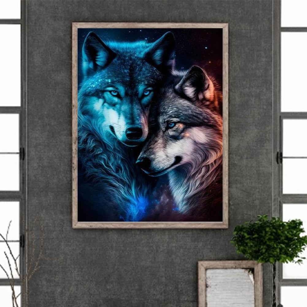 Wolf - Full Round Drill Diamond Painting 30*40CM