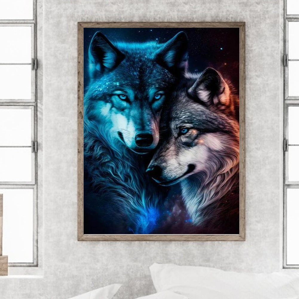 Wolf - Full Round Drill Diamond Painting 30*40CM