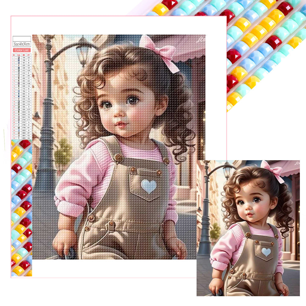 Little Girl - Full Square Drill Diamond Painting 30*40CM