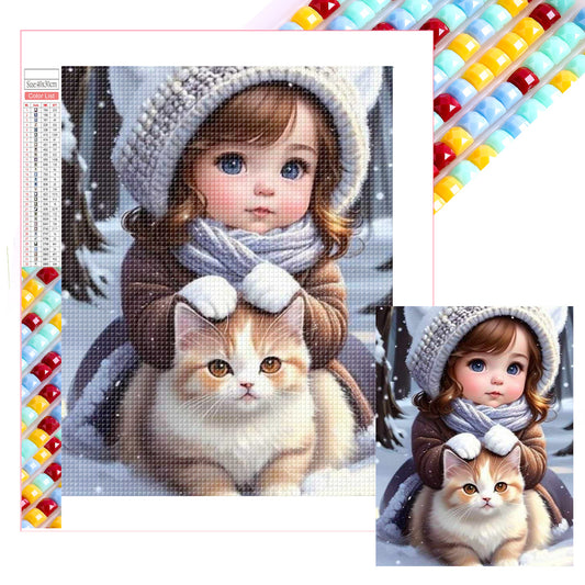 Little Girl - Full Square Drill Diamond Painting 30*40CM