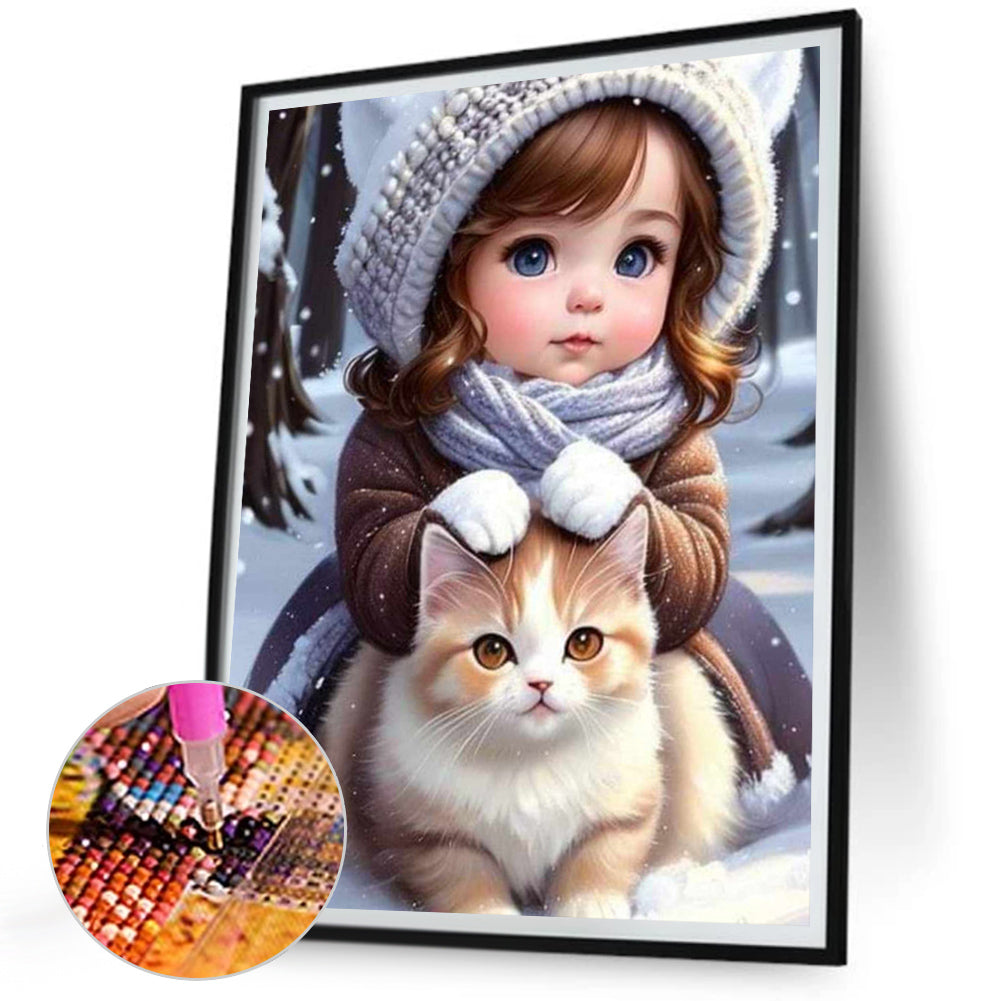 Little Girl - Full Square Drill Diamond Painting 30*40CM