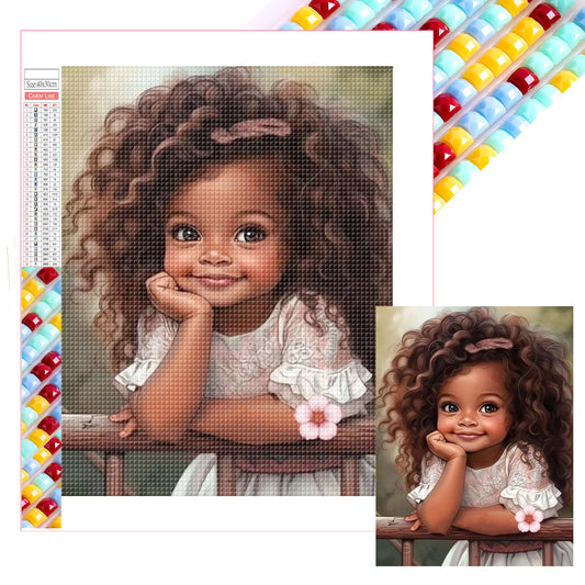 Little Girl - Full Square Drill Diamond Painting 30*40CM