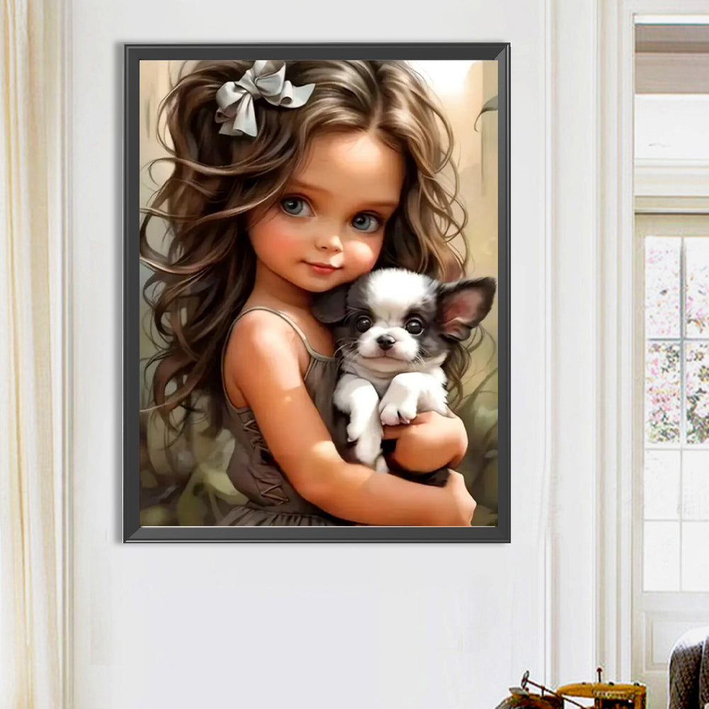 Little Girl - Full Round Drill Diamond Painting 50*65CM