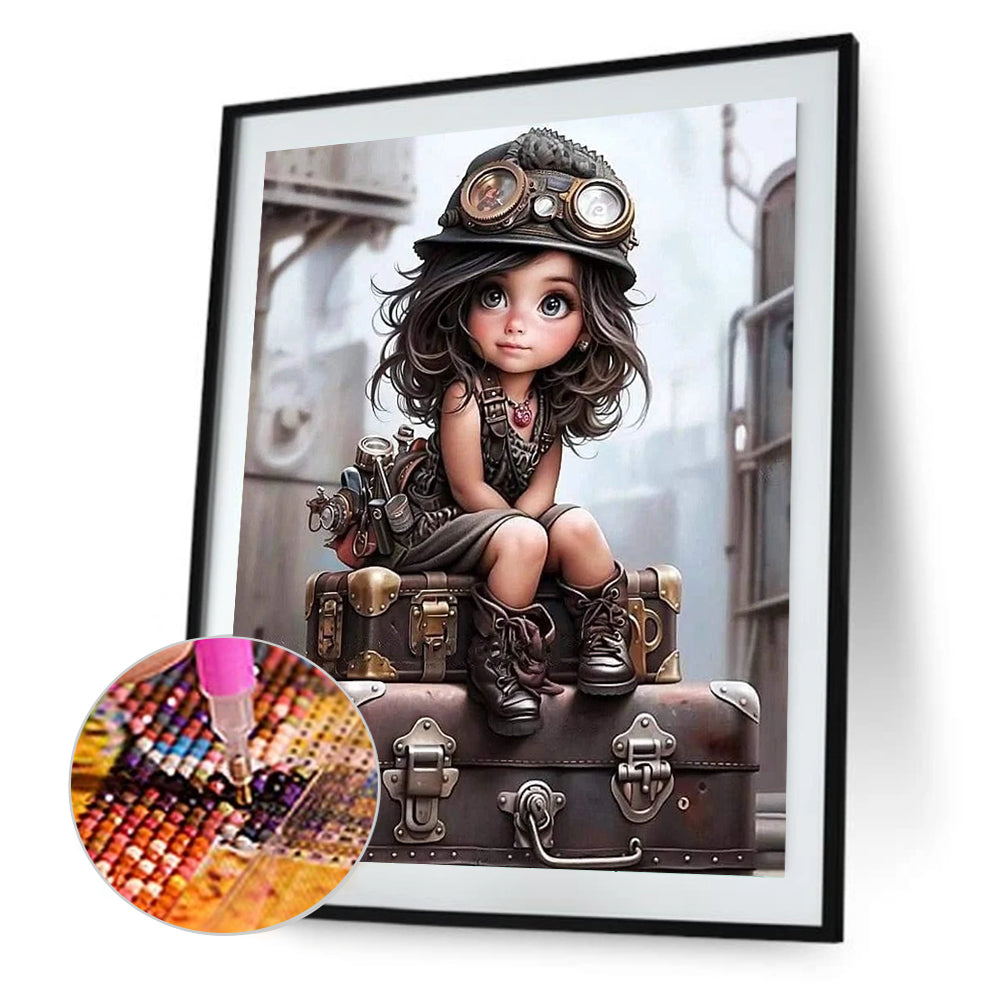 Little Girl - Full Round Drill Diamond Painting 50*60CM