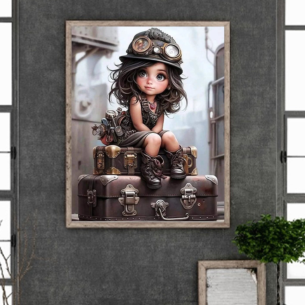 Little Girl - Full Round Drill Diamond Painting 50*60CM