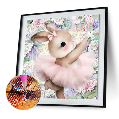 Rabbit Dance Joy - Full Round Drill Diamond Painting 30*30CM