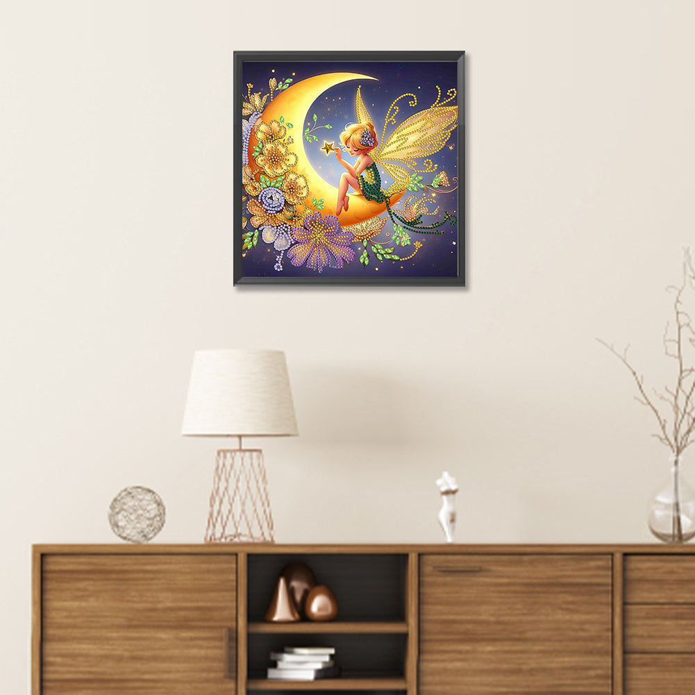 Moon Elf - Special Shaped Drill Diamond Painting 30*30CM