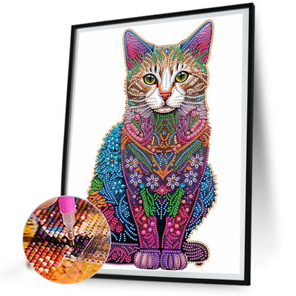 Color Cat - Special Shaped Drill Diamond Painting 30*40CM