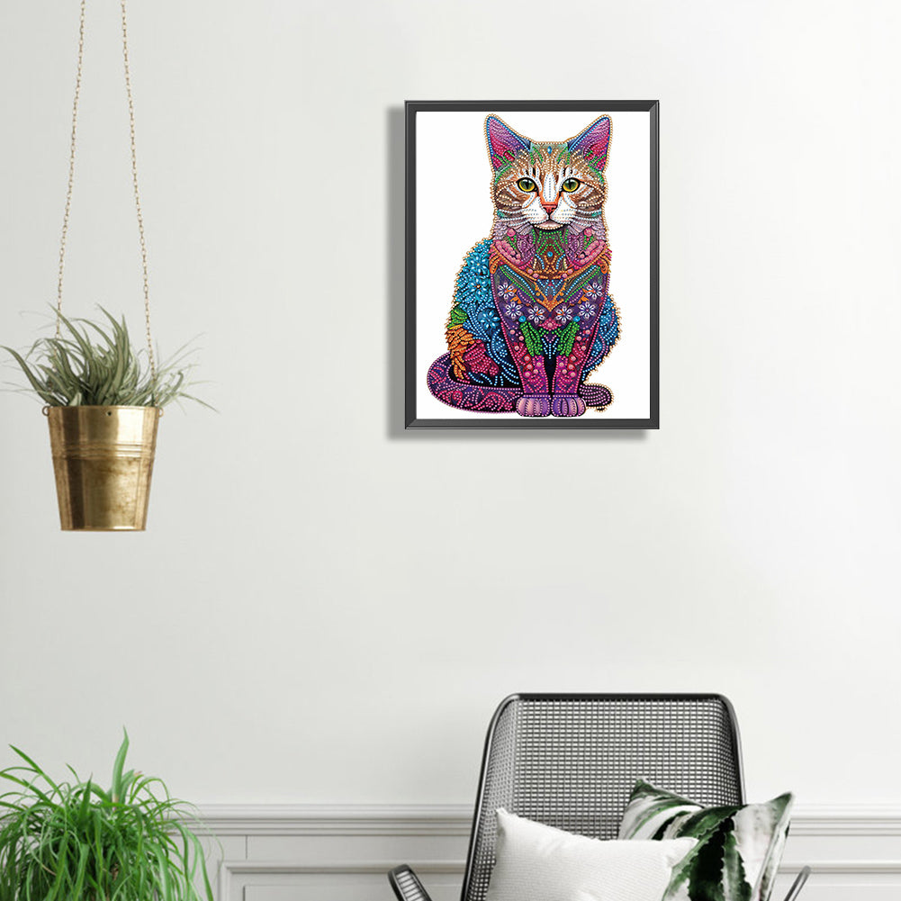 Color Cat - Special Shaped Drill Diamond Painting 30*40CM