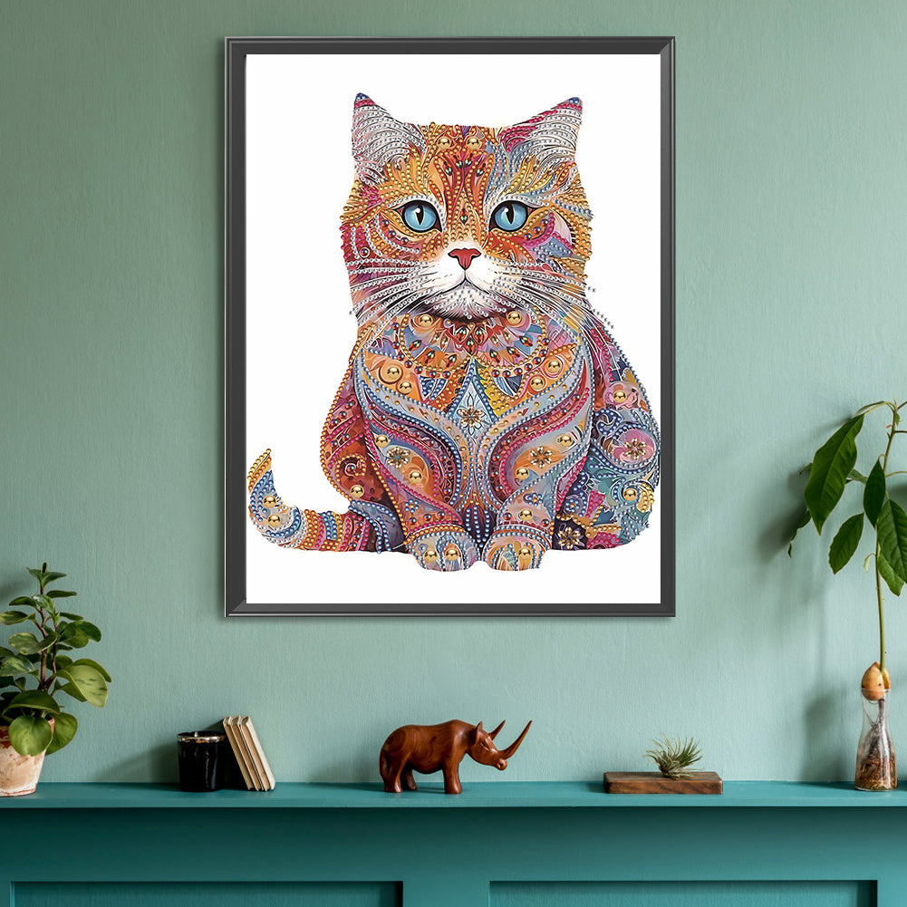 Color Cat - Special Shaped Drill Diamond Painting 30*40CM