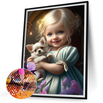 Lolita Little Girl - Full Round Drill Diamond Painting 30*40CM