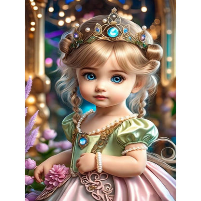 Lolita Little Girl - Full Round Drill Diamond Painting 30*40CM