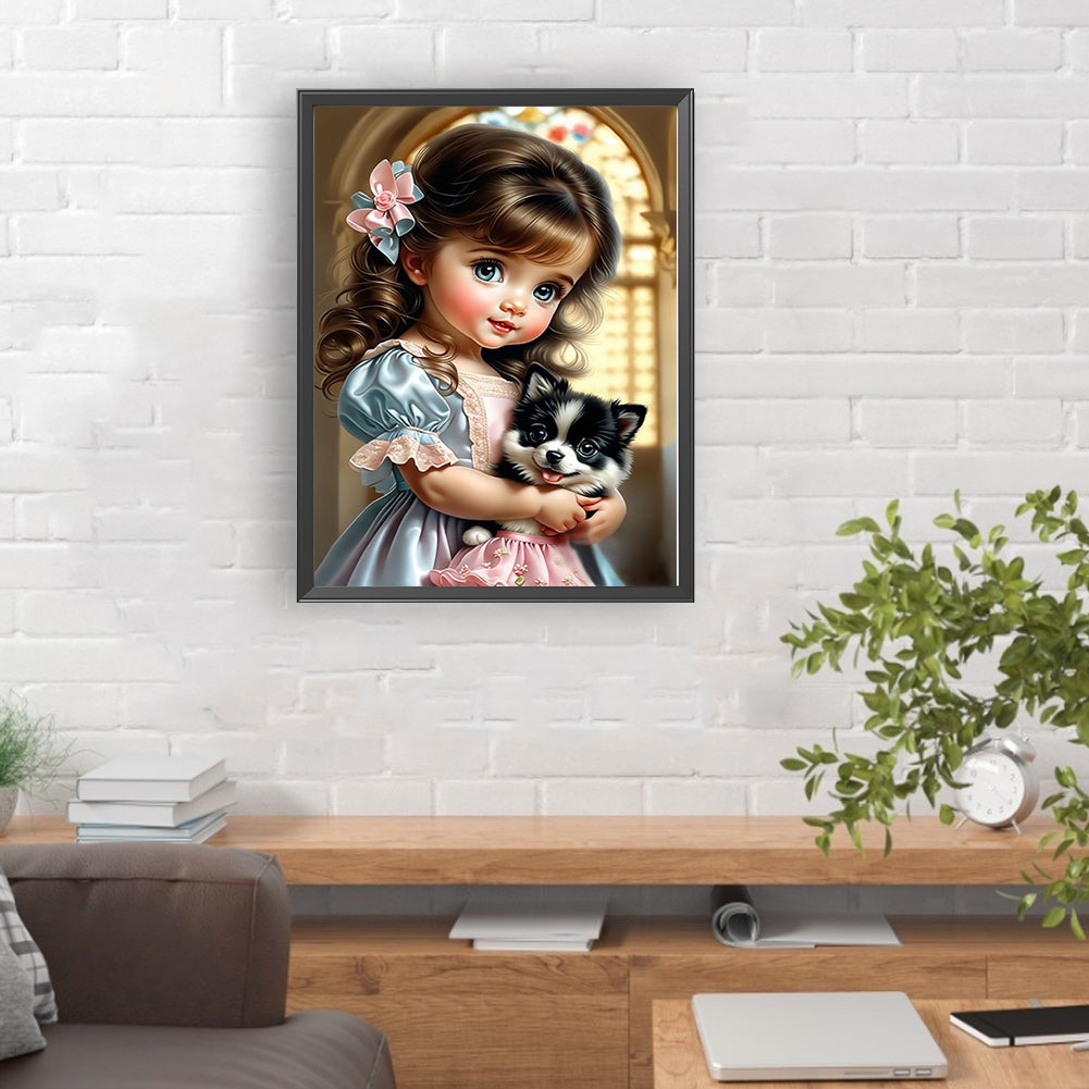 Lolita Little Girl - Full Round Drill Diamond Painting 30*40CM