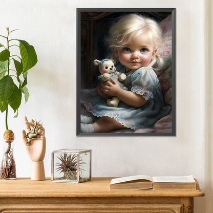 Sweet Girl - Full Round Drill Diamond Painting 30*40CM