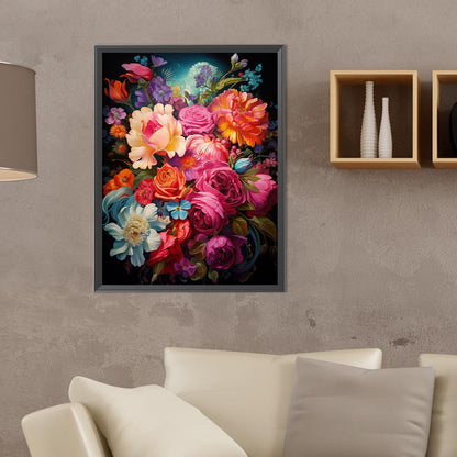 Bouquet - Full Round Drill Diamond Painting 30*40CM
