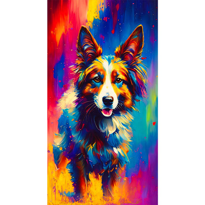 Dog - Full Round Drill Diamond Painting 40*70CM