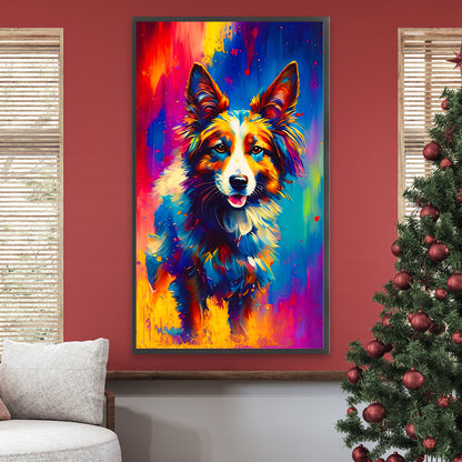 Dog - Full Round Drill Diamond Painting 40*70CM