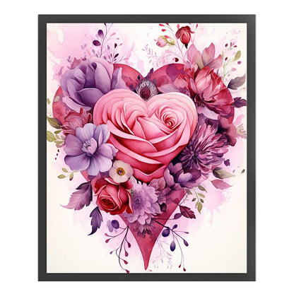 Love Flowers - 14CT Stamped Cross Stitch 40*50CM