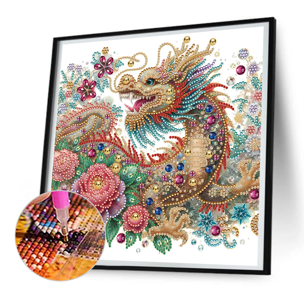 Gorgeous Dragon - Special Shaped Drill Diamond Painting 30*30CM