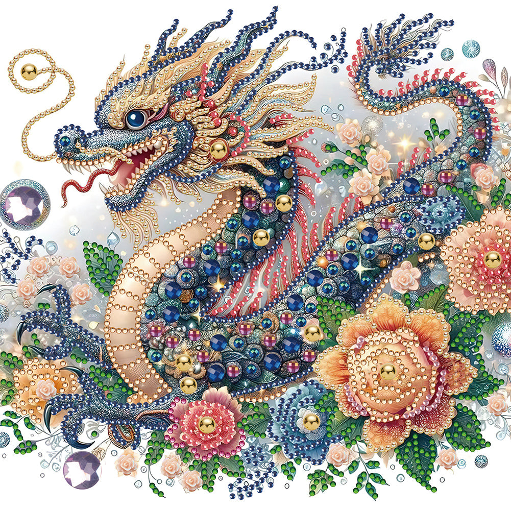 Gorgeous Dragon - Special Shaped Drill Diamond Painting 30*30CM