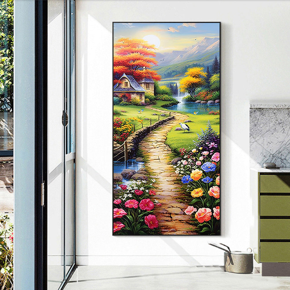 Garden Path - Full Round Drill Diamond Painting 40*70CM