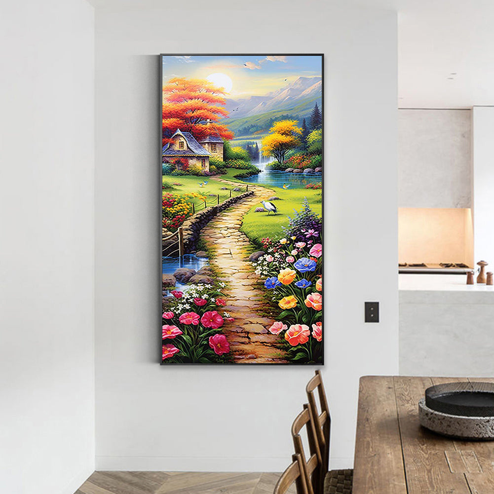 Garden Path - Full Round Drill Diamond Painting 40*70CM