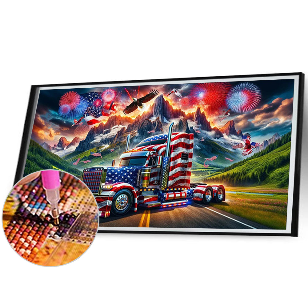 American Eagle - Full Round Drill Diamond Painting 70*40CM